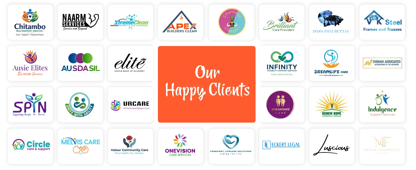 Aus Asia Online happy clients — brand logos row 1