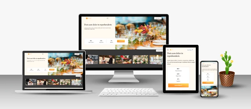 Party Hire Website Design Portfolio