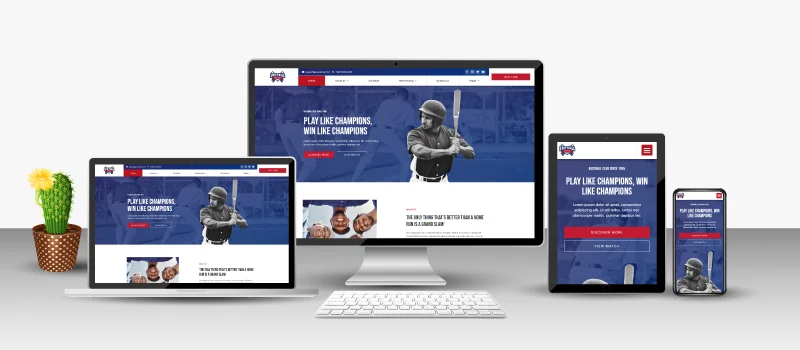 Sports Web Design Portfolio 01
