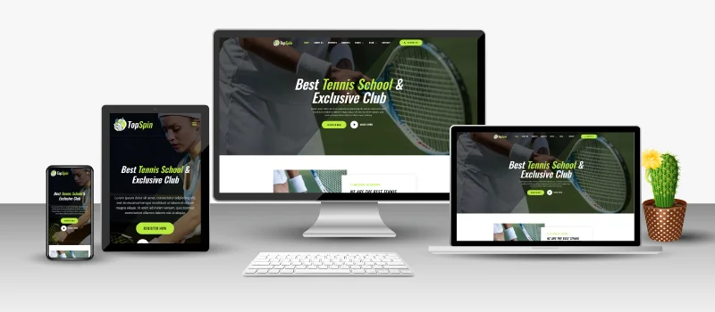 Sports Web Design Portfolio 03