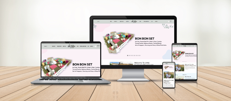 eCommerce website design portfolio example