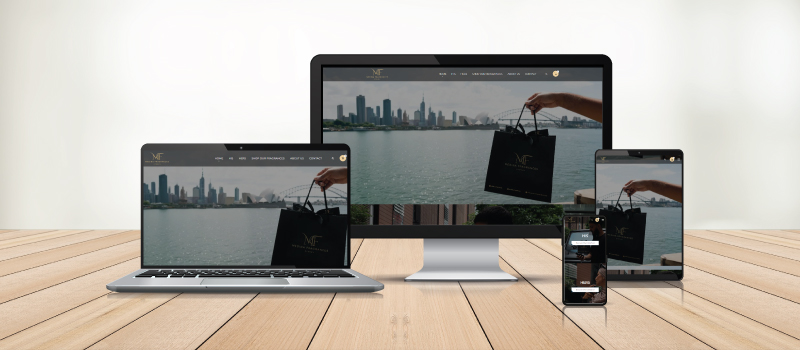 eCommerce website design portfolio example