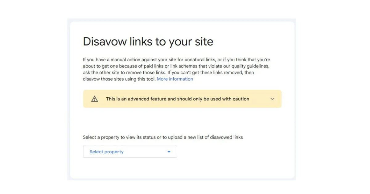 Disavow Links